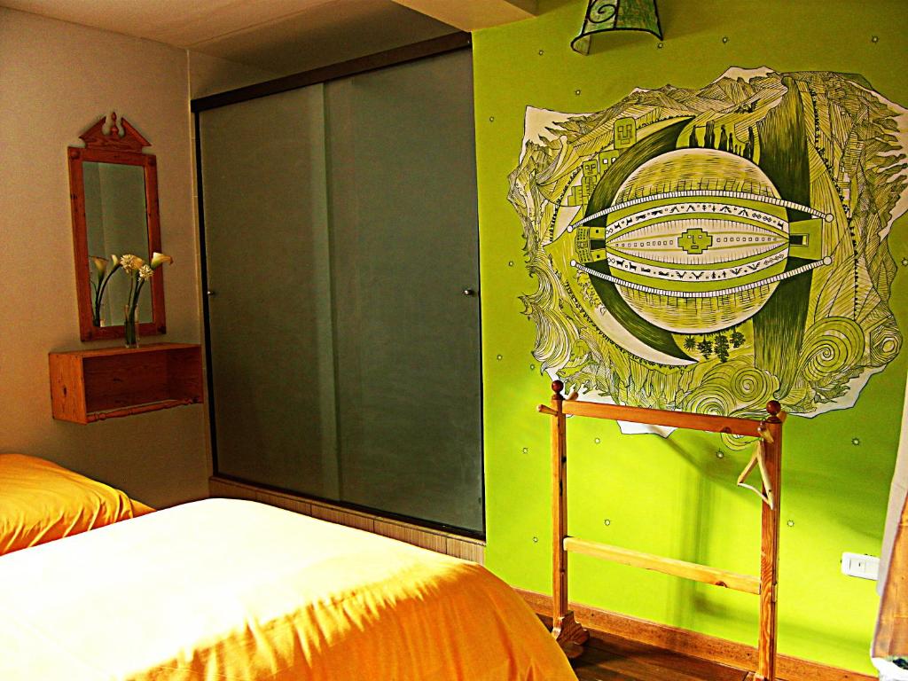 Postel nebo postele na pokoji v ubytování Anata Hostal