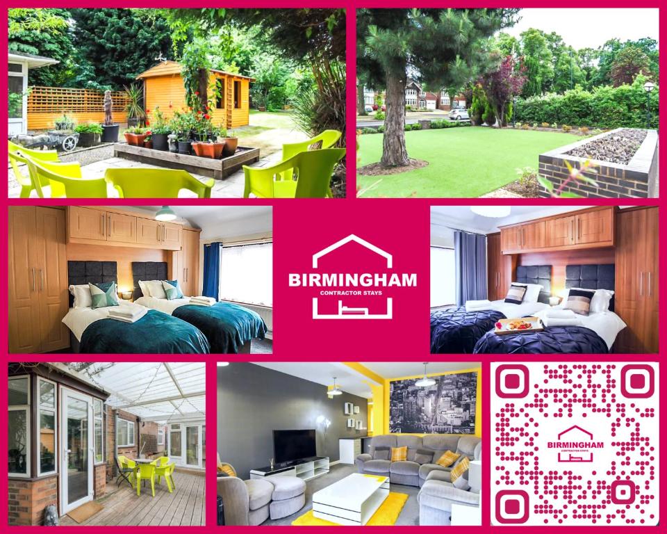 Solihull Stunning 4 Bedroom Home 6 Beds Parking for 2-3 cars or vans - отзывы и видео