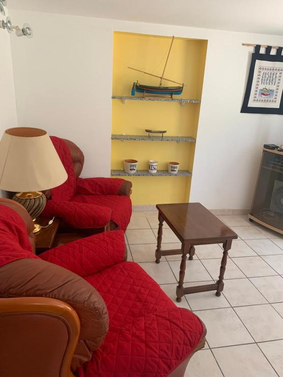 Posedenie v ubytovaní Appartement en rdc à argeles sur mer