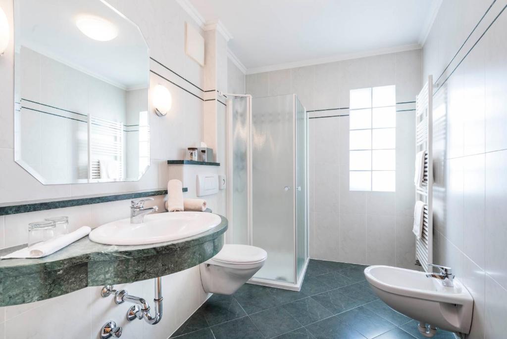 Koupelna v ubytování Boutique Hotel Pachers