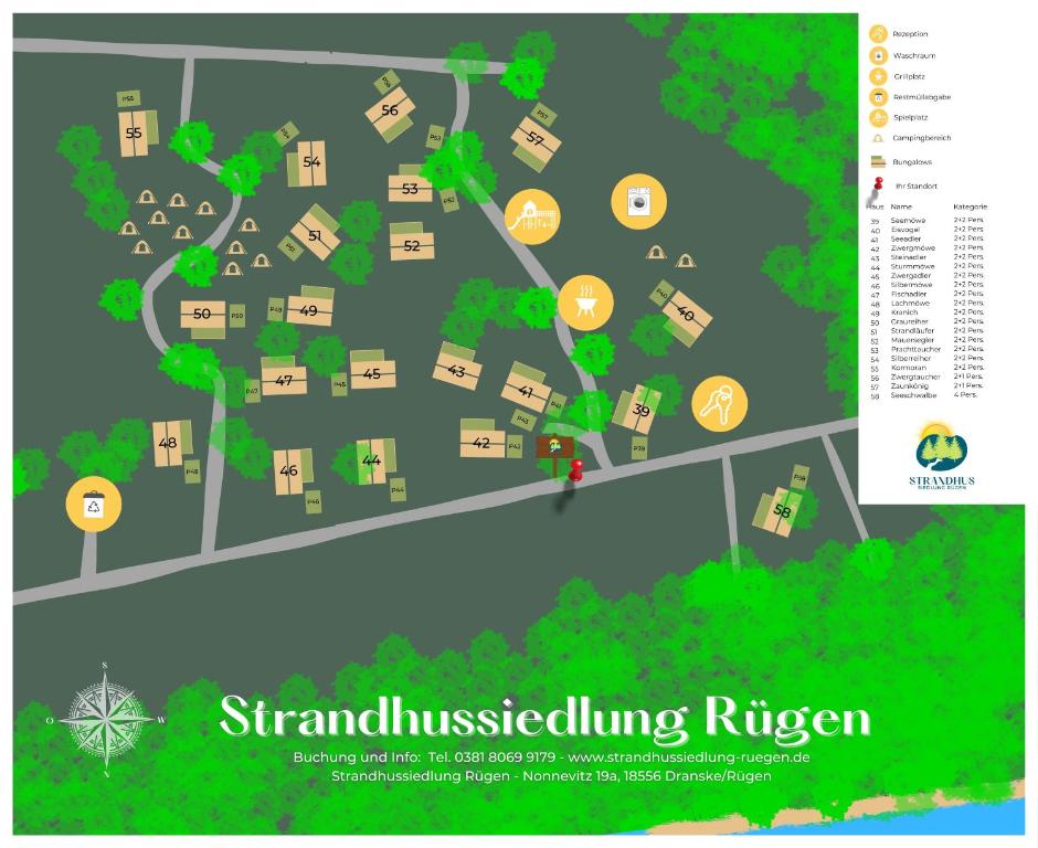 Certifikát, hodnocení, plakát nebo jiný dokument vystavený v ubytování Strandhussiedlung Rügen