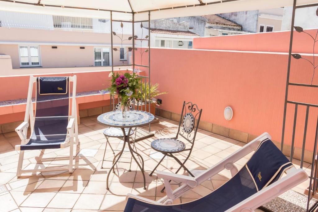 Balkón nebo terasa v ubytování Residence Alberghiero Eolie