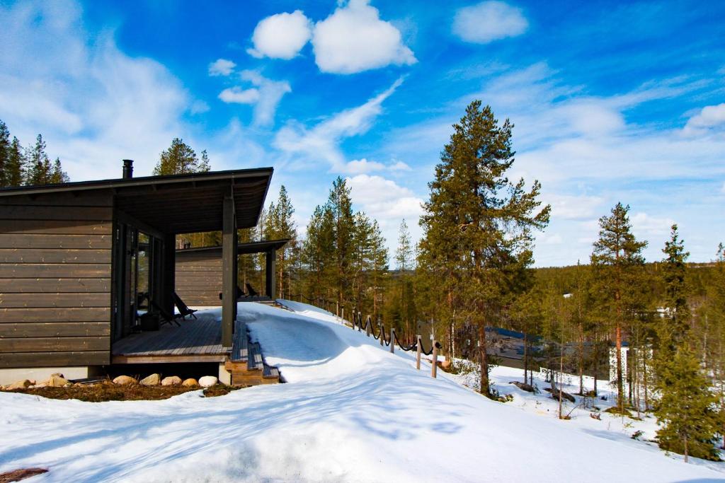 Arctic TreeHouse Hotel v zimě