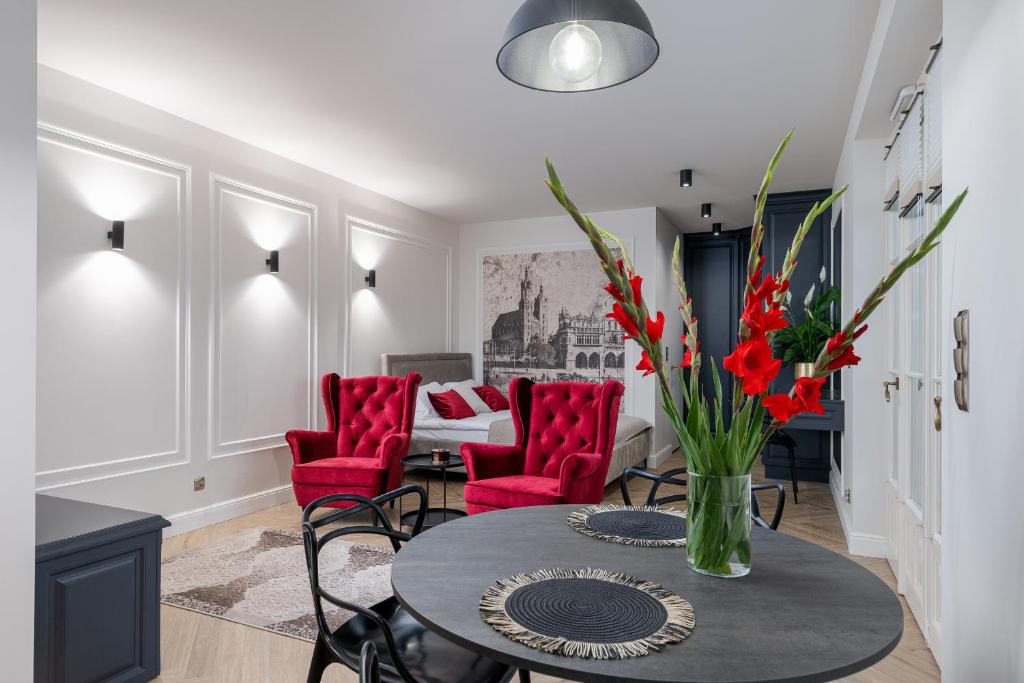 Posedenie v ubytovaní Apartament w centrum Krakowa 109