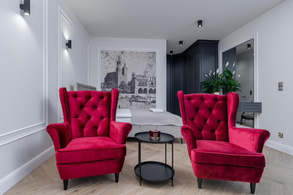 Posedenie v ubytovaní Apartament w centrum Krakowa 109