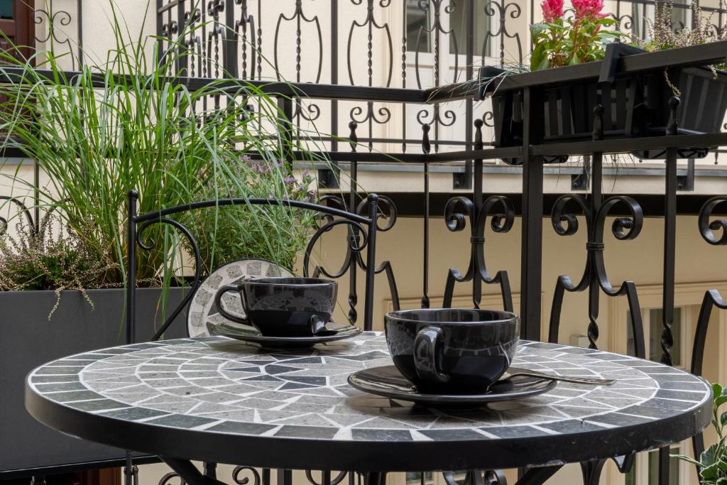 Balkón alebo terasa v ubytovaní Apartament w centrum Krakowa 109