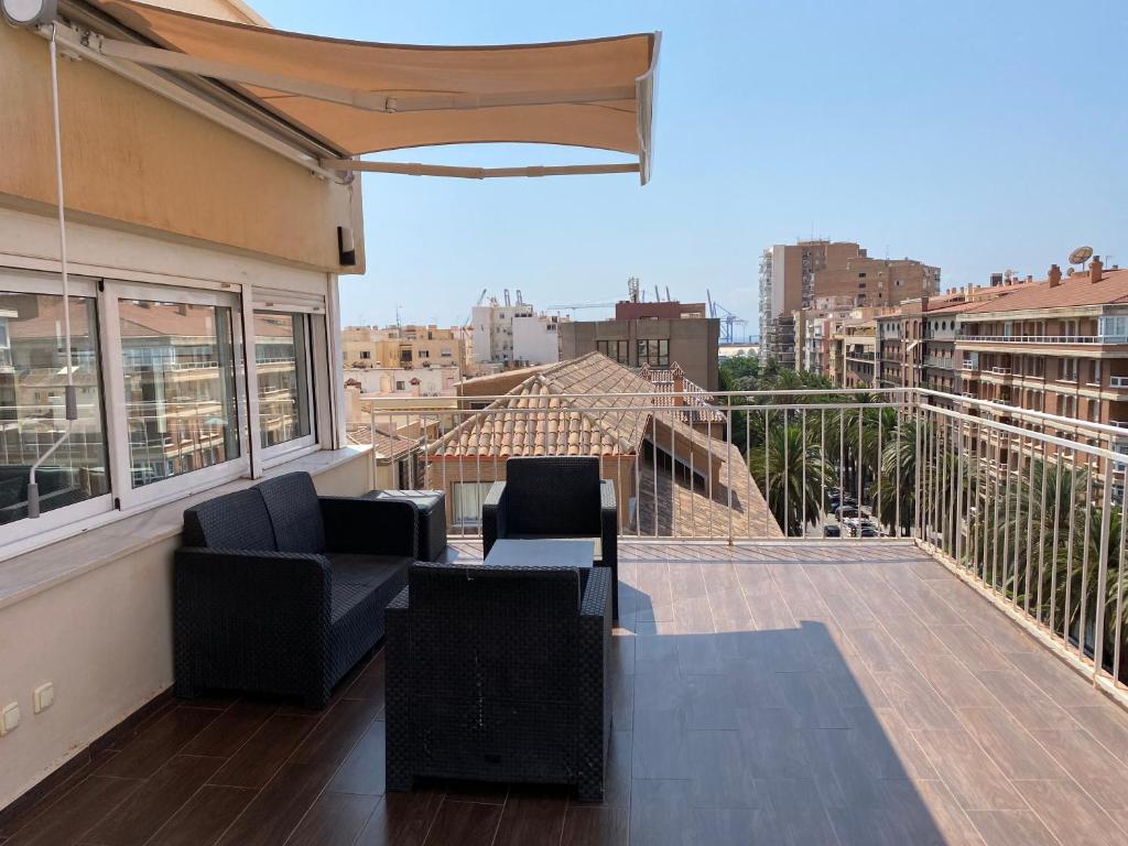 Balkón alebo terasa v ubytovaní Dobo Málaga Soho