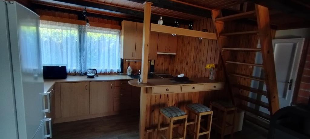 Kuchyň nebo kuchyňský kout v ubytování Chata Skalička