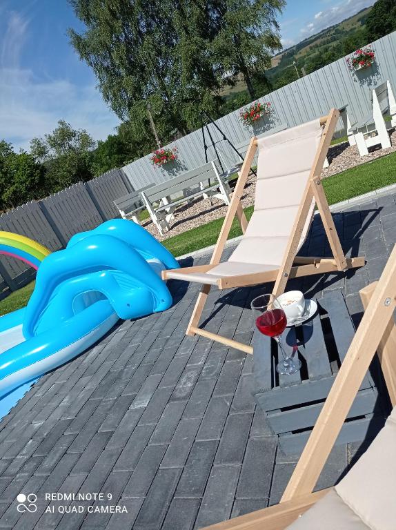Bazén v ubytování Całoroczny Ośrodek Wypoczynkowy COMFORT HOUSE nebo v jeho okolí