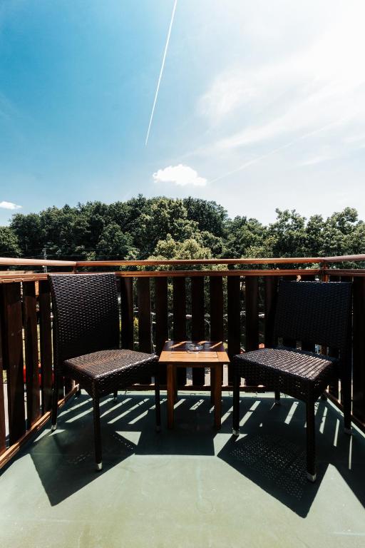 Balkón nebo terasa v ubytování Hotel Ködmön