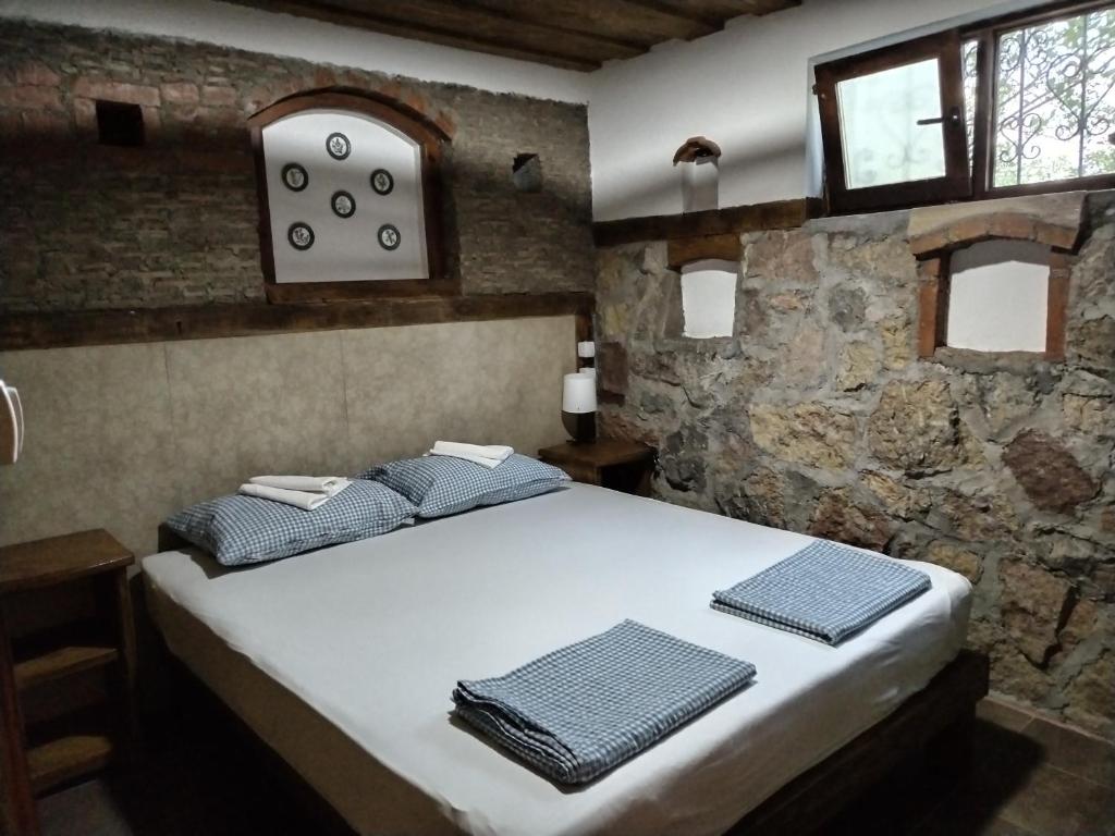 Postel nebo postele na pokoji v ubytování Seosko turističko domacinstvo Imunsan