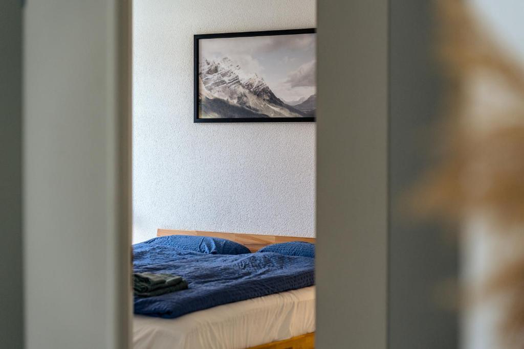 Postel nebo postele na pokoji v ubytování Apartment in the city center with free parking