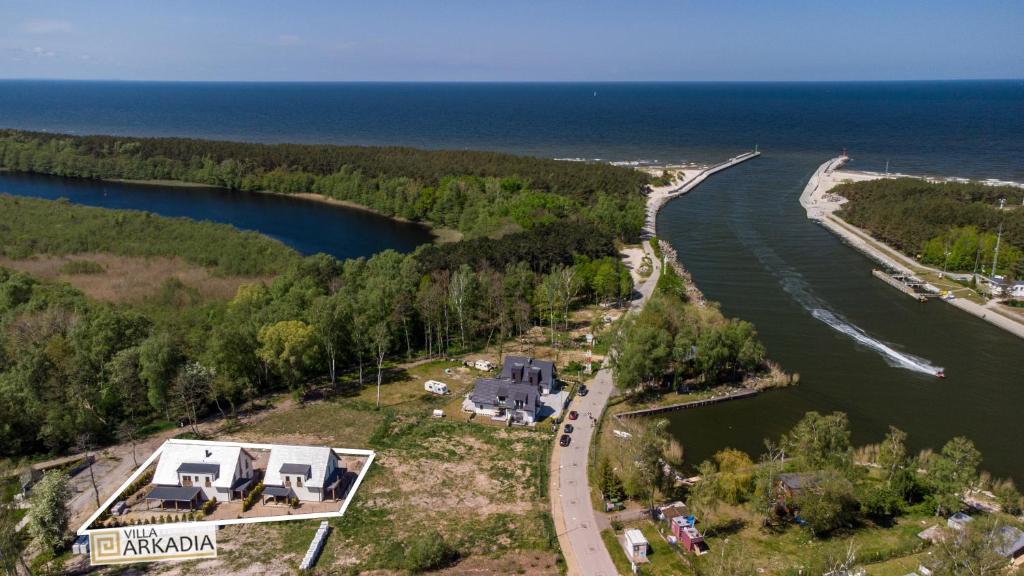 Villa Arkadia PORTUS tesisinin kuş bakışı görünümü