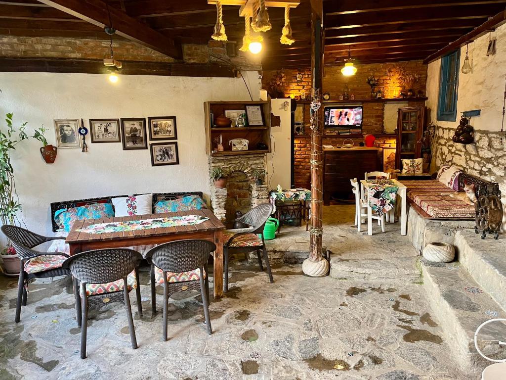 A seating area at Mystic Konak