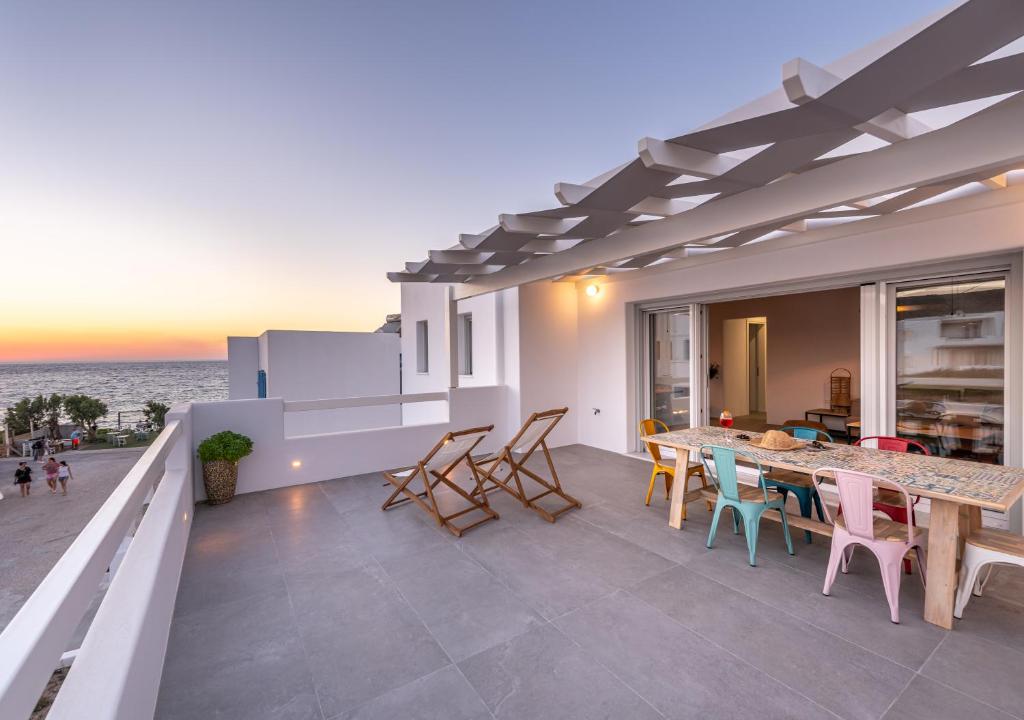 Balkón alebo terasa v ubytovaní Elyos Apartments