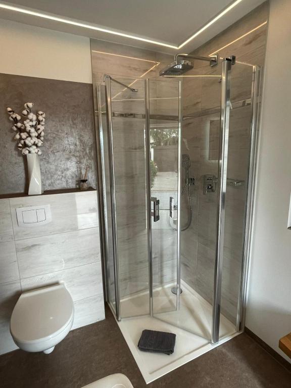 Koupelna v ubytování Ferienwohnung Wegner