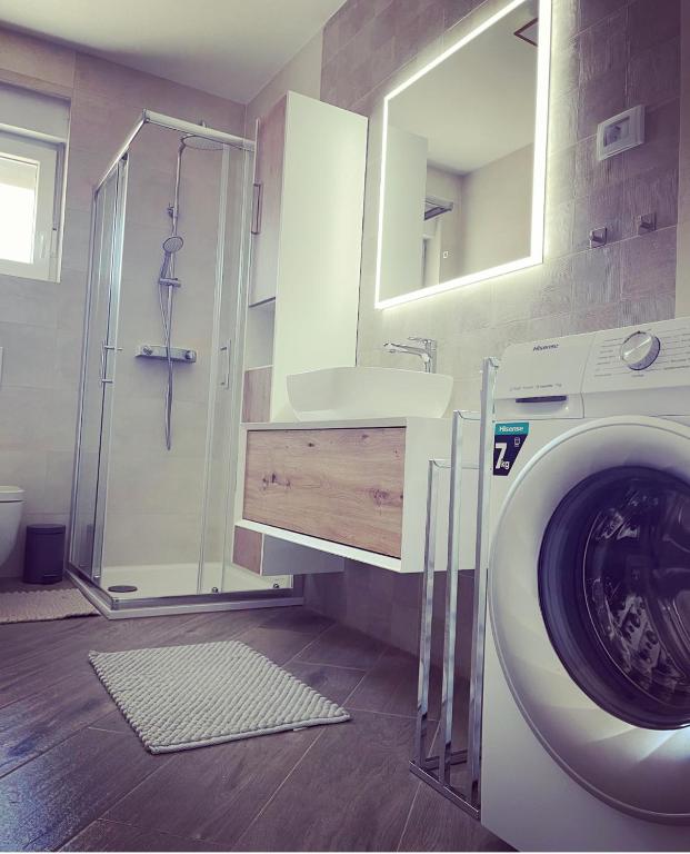 Koupelna v ubytování Apartment Mala Medulin