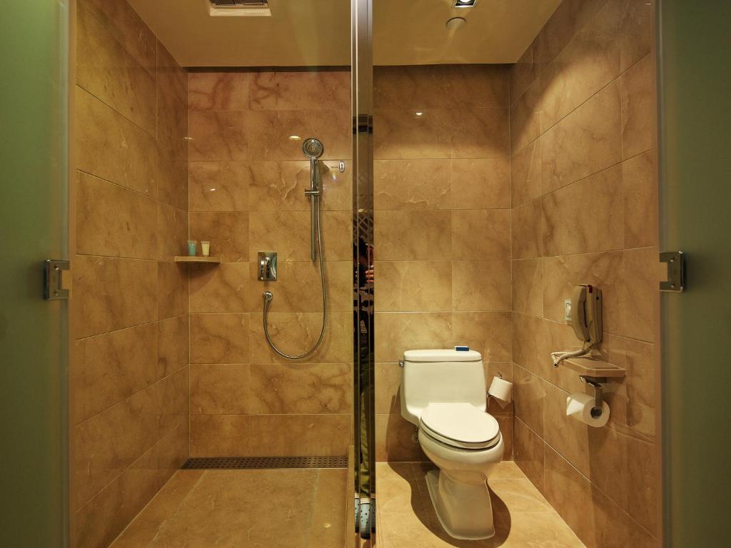 Koupelna v ubytování C&D Hotel Quanzhou