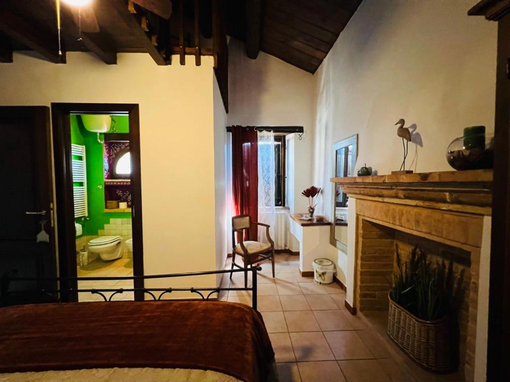 Posteľ alebo postele v izbe v ubytovaní Locanda del Sole