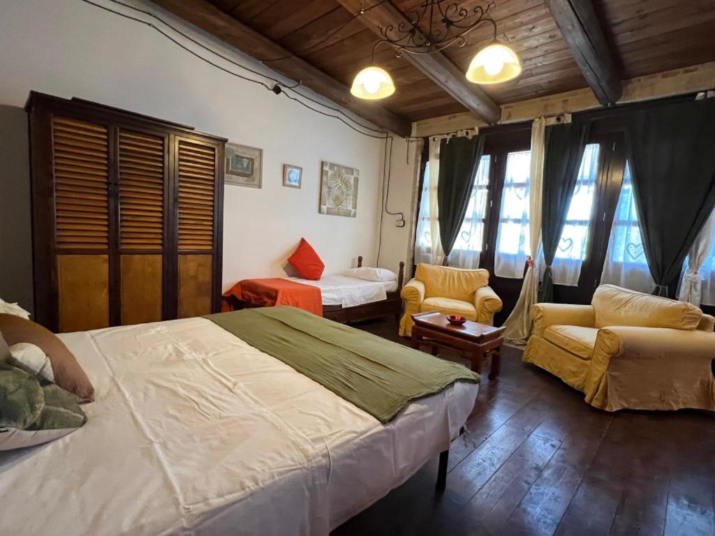 Posteľ alebo postele v izbe v ubytovaní Locanda del Sole