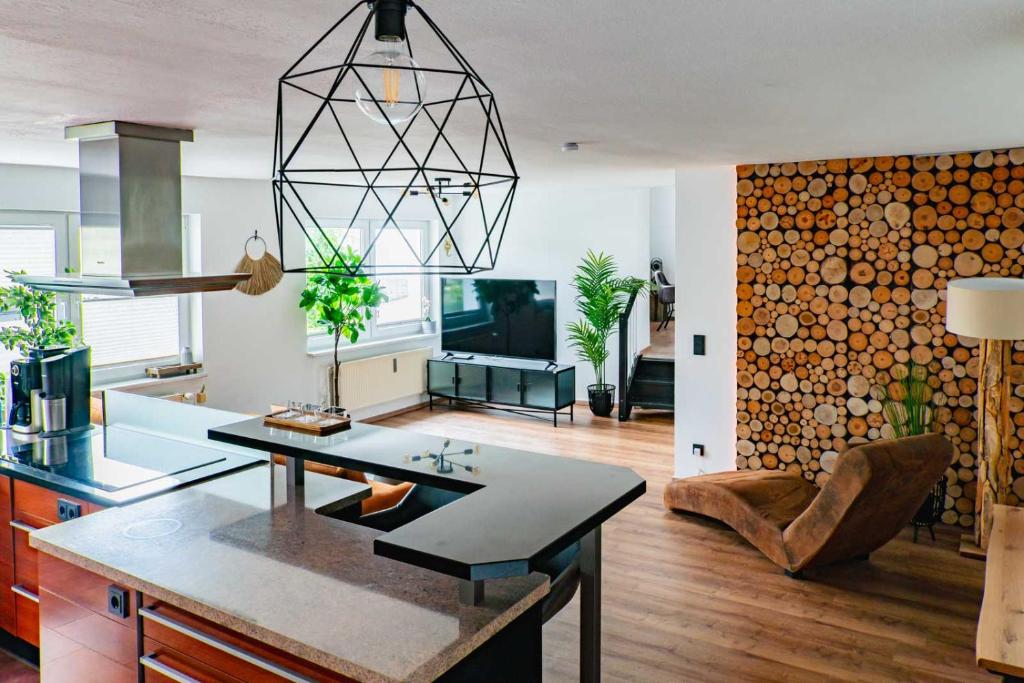 Μια τηλεόραση ή/και κέντρο ψυχαγωγίας στο Haus Shiralee - Das Ferienhaus Warnemünde