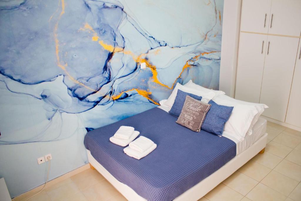 Postel nebo postele na pokoji v ubytování IOLI MINI HOME