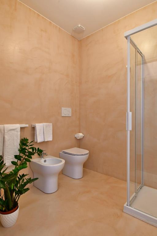 Koupelna v ubytování San Anton Hotel