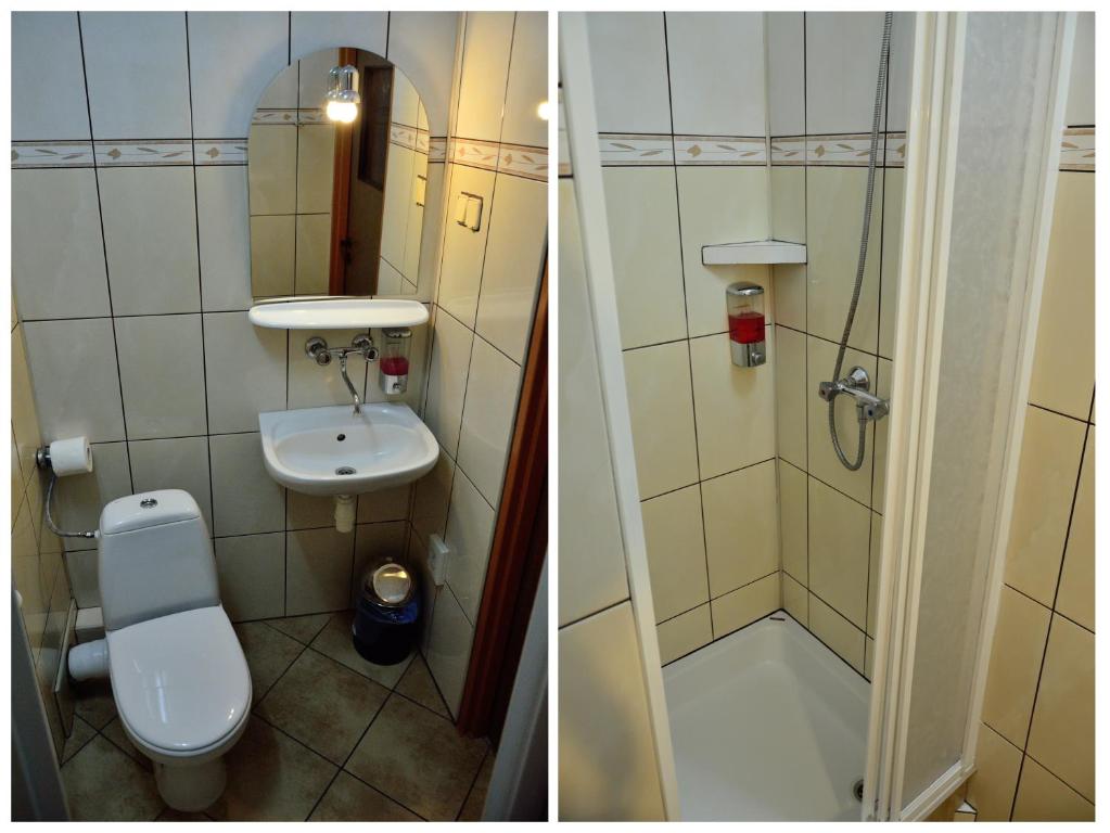 Kúpeľňa v ubytovaní Hotel Gracja