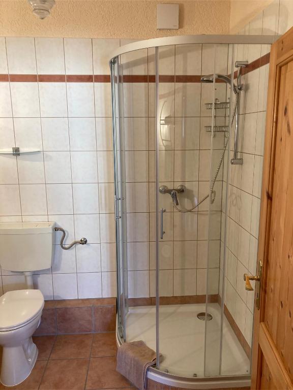 Koupelna v ubytování Gästehaus Flair