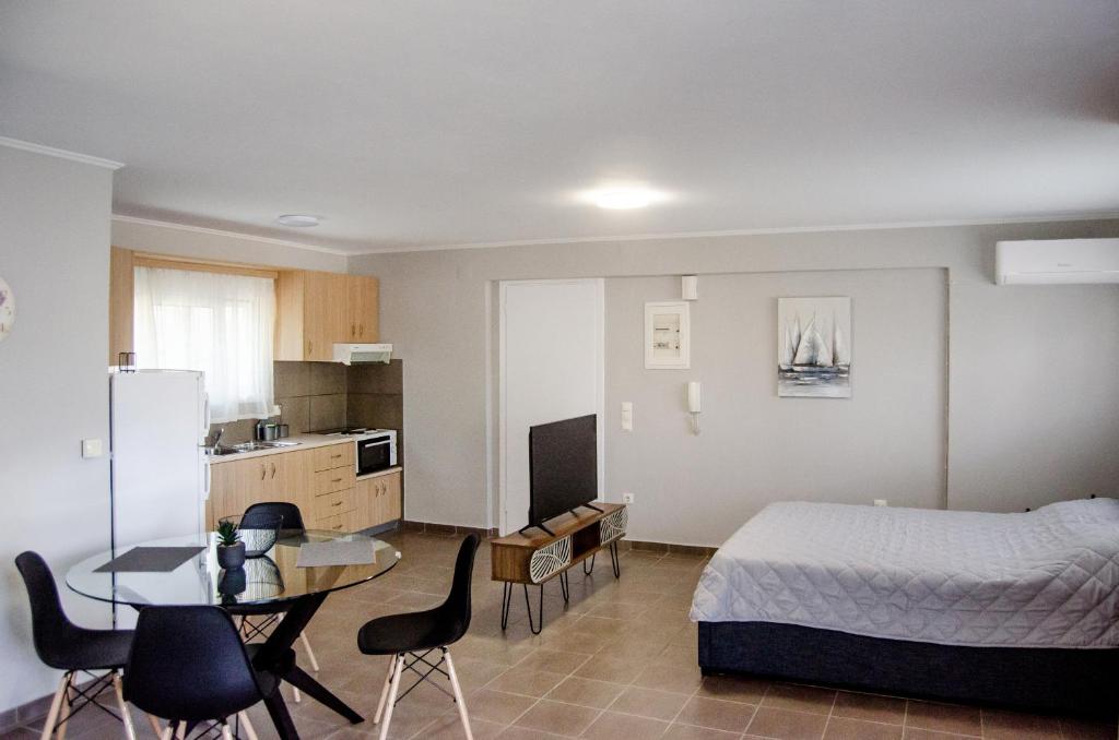 Kuchyň nebo kuchyňský kout v ubytování Filip and Sofi Apartment