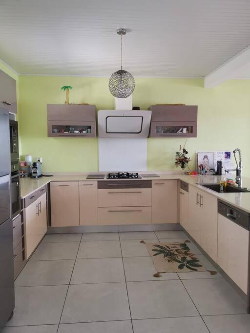 Kuchyň nebo kuchyňský kout v ubytování Magnifique Villa avec Jacuzzi (spa)