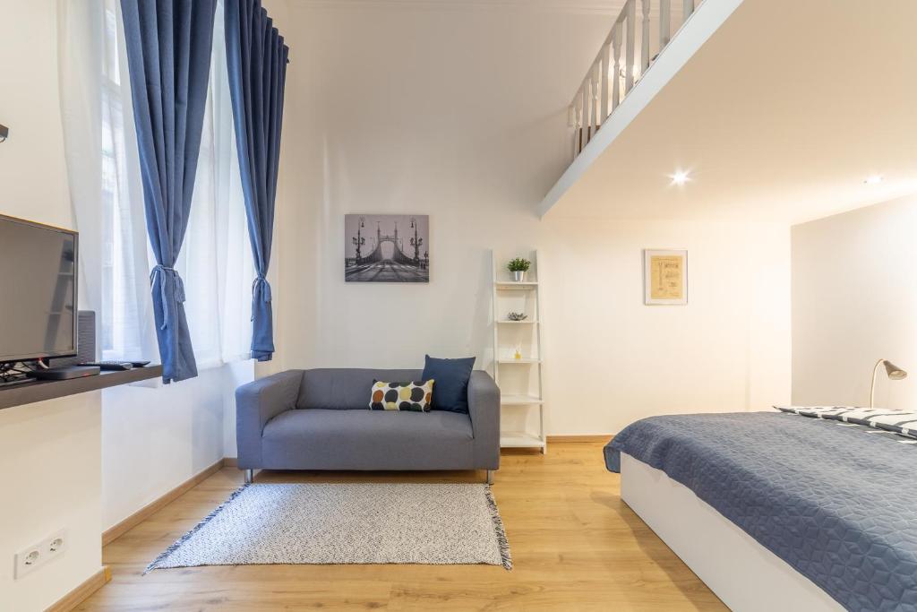 Posteľ alebo postele v izbe v ubytovaní Lovely 1 bedroom flat with central location