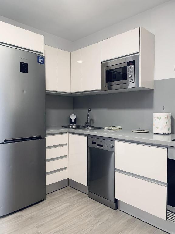 Kuchyň nebo kuchyňský kout v ubytování Apartamento La Cueva, Artenara