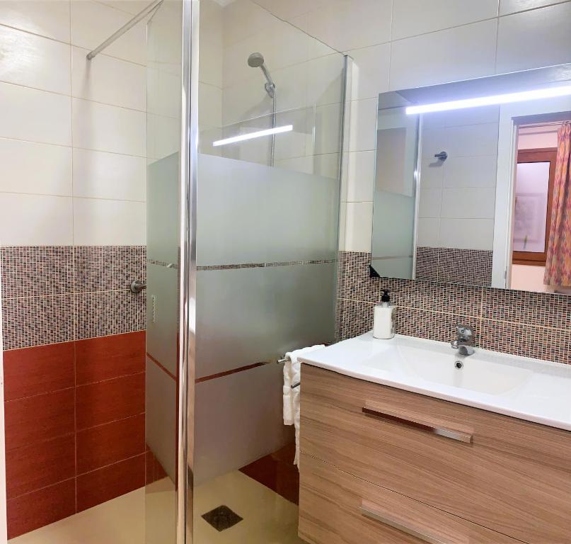 Koupelna v ubytování Apartamento La Cueva, Artenara