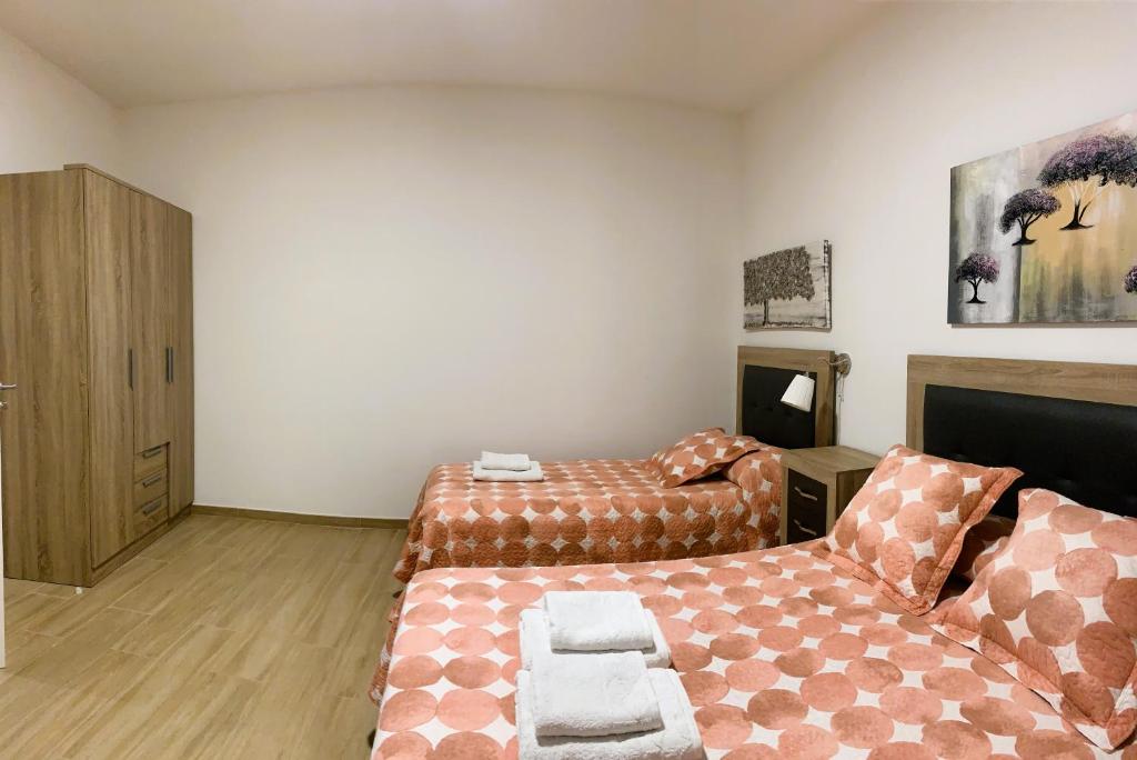 Postel nebo postele na pokoji v ubytování Apartamento La Cueva, Artenara