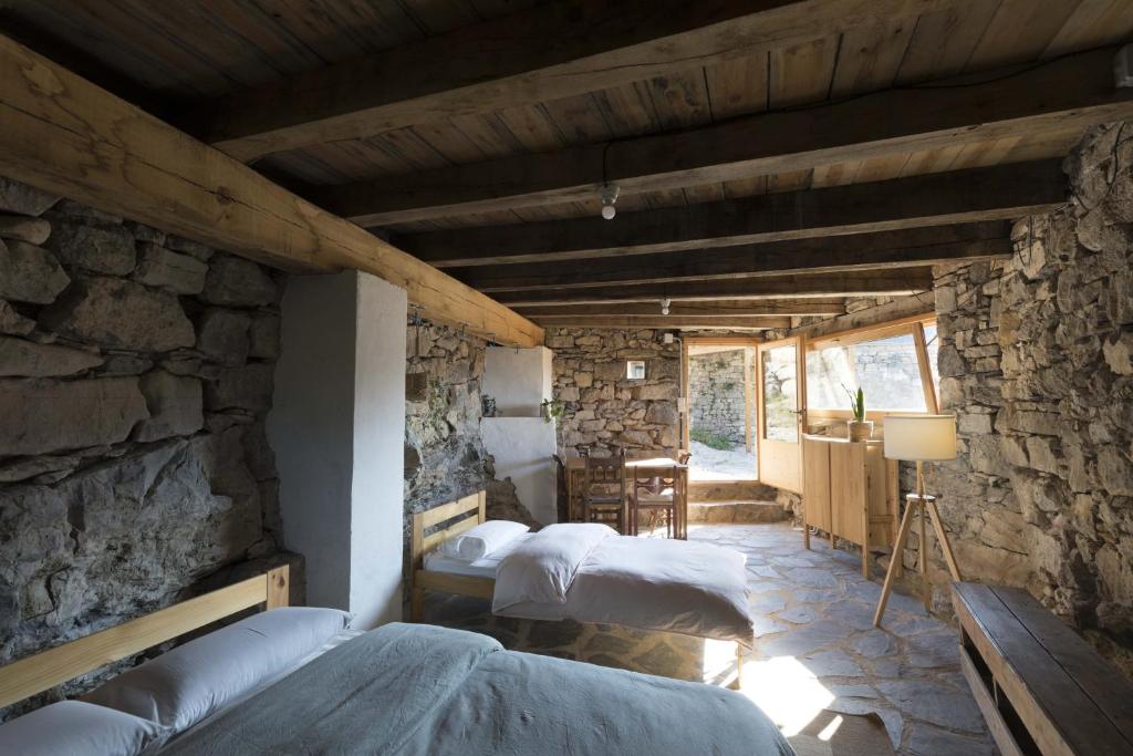Postel nebo postele na pokoji v ubytování Mas rural El Negre