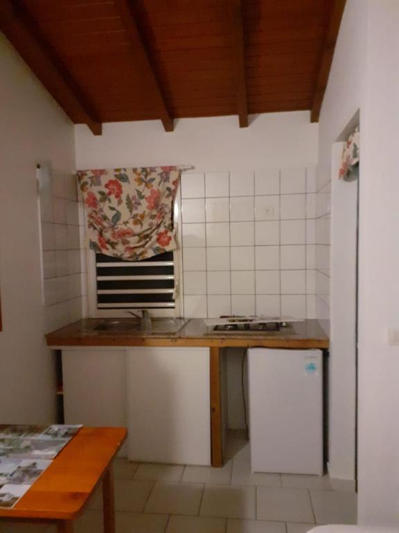 Kuchyň nebo kuchyňský kout v ubytování ARCHE DE L'ISLE