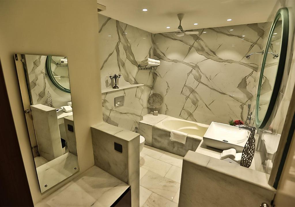 Koupelna v ubytování Spara Boutique Resort