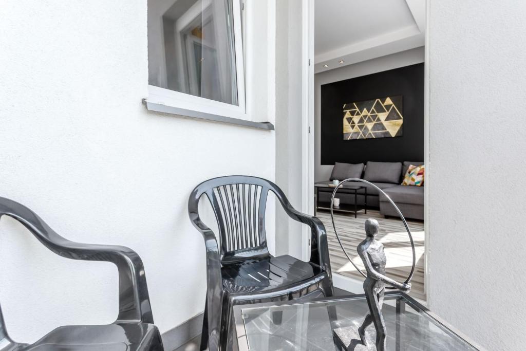 Posedenie v ubytovaní Chill Apartments Mokotow Business Park