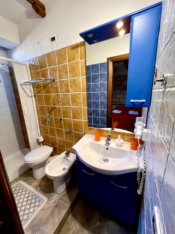 Koupelna v ubytování B&B Alfrantoio Valderice