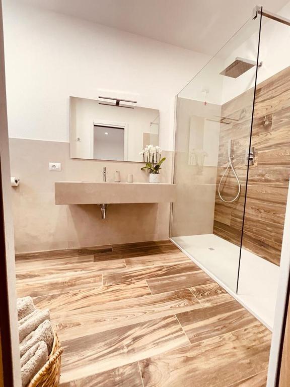 Koupelna v ubytování B&B Dimora Dorgali