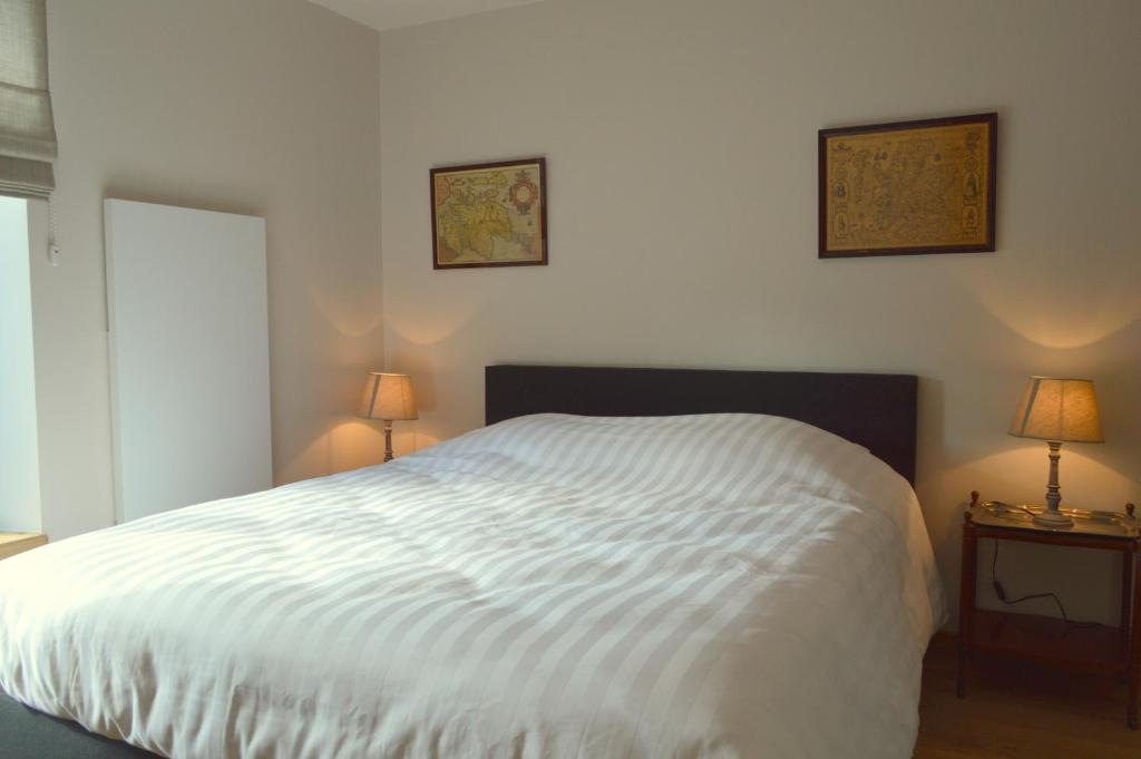 Postel nebo postele na pokoji v ubytování B&B Le Vieux Marronnier