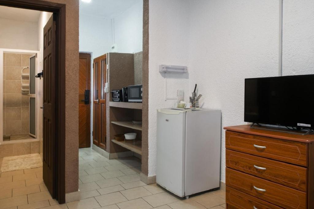Kuchyň nebo kuchyňský kout v ubytování Chez Pepe Apartments