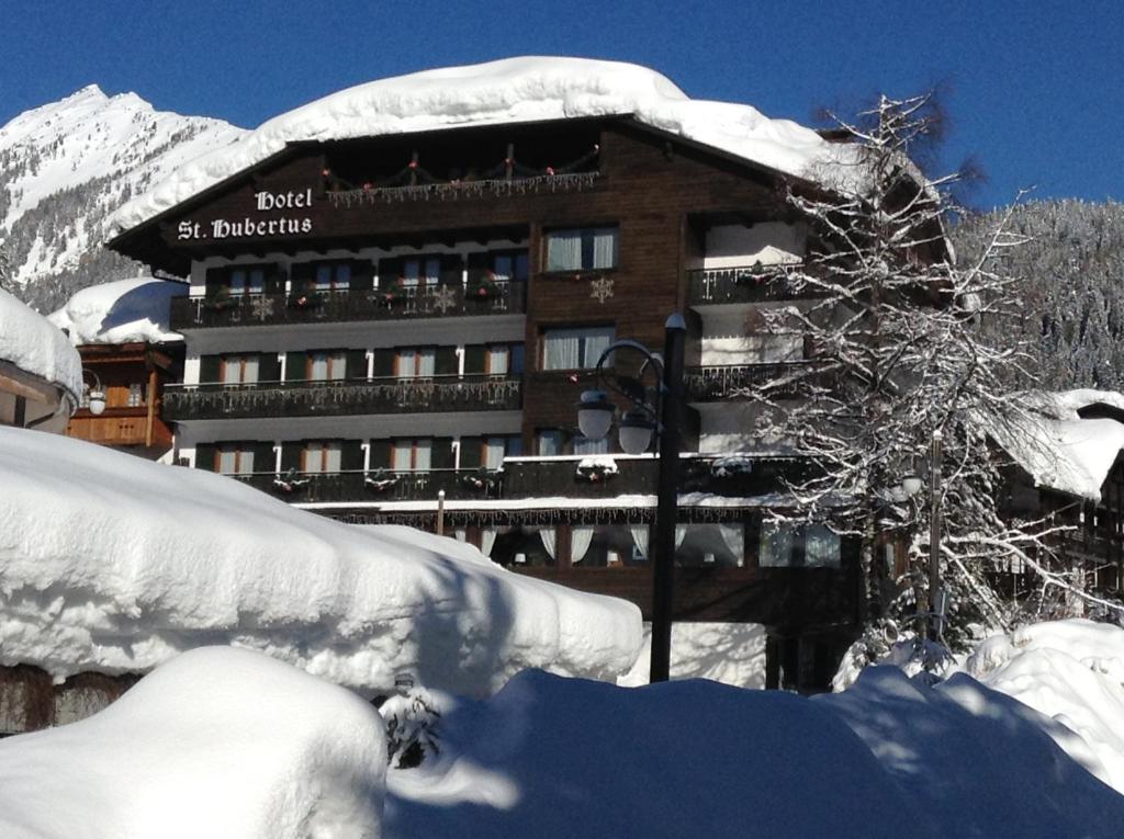 Hotel Garni St. Hubertus v zimě