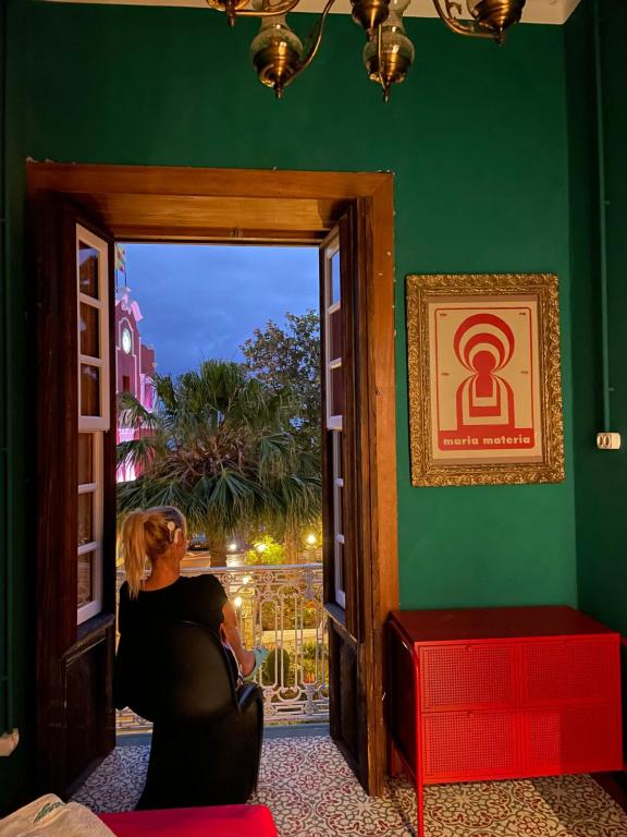 Posezení v ubytování Hostal Bubango