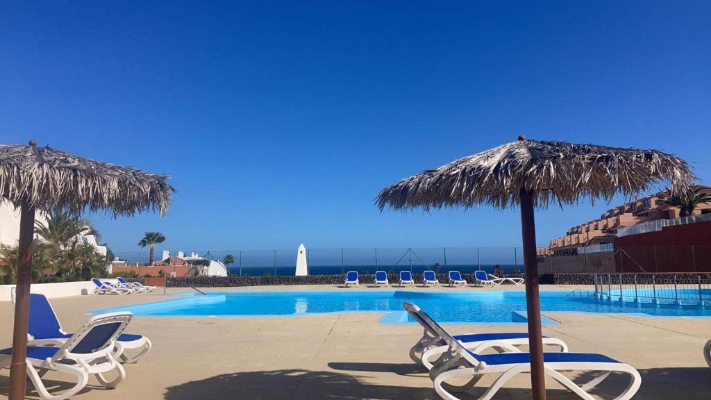 Bazén v ubytování Sand Club Family nebo v jeho okolí