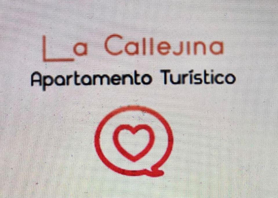 a sign with the words la callemite and a heart at LA CALLEJINA Cáceres Full equipped HOUSE AT CC-00616 in Cáceres