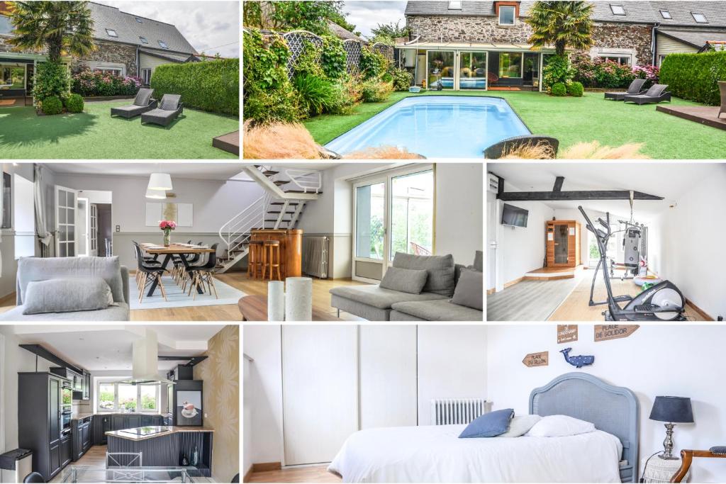 VILLA KER BLEUENN * 10 PERSONNES * PISCINE * SAUNA - Villa