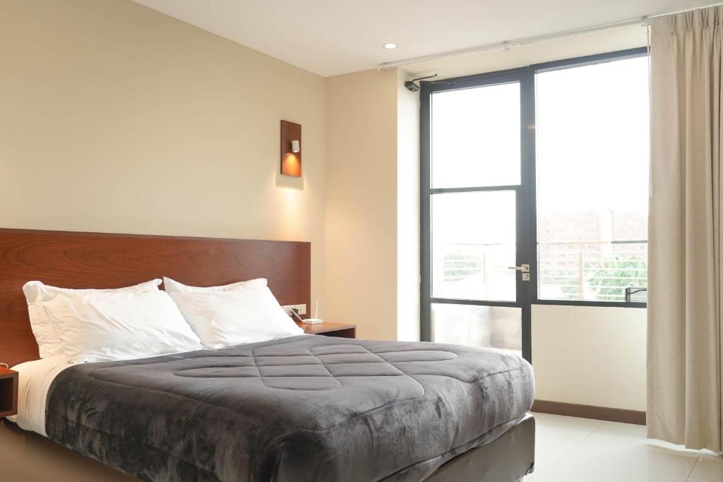 Chairu Eco Hotelにあるベッド