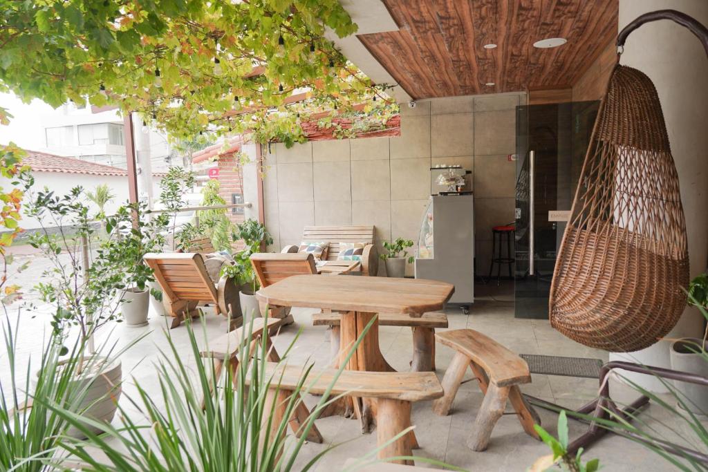 Chairu Eco Hotelにあるシーティングエリア